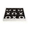 Wood 12" Disco Mosaic Tic-Tac-Toe Game - Silver|Jeu de tic-tac-toe de 12 po en bois à effet mosaïque disco - argenté