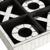 Wood 12" Disco Mosaic Tic-Tac-Toe Game - Silver|Jeu de tic-tac-toe de 12 po en bois à effet mosaïque disco - argenté