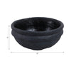 12" x 12" Textured Bowl - Black | Bol texturé de 12 po x 12 po - noir