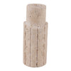 5" x 2" Raw Edge Travertine Taper Holder - Tan | Bougeoir de 5 po x 2 po en travertin à bord brut - tan