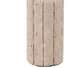 5" x 2" Raw Edge Travertine Taper Holder - Tan | Bougeoir de 5 po x 2 po en travertin à bord brut - tan