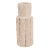 5" x 2" Raw Edge Travertine Taper Holder - Tan | Bougeoir de 5 po x 2 po en travertin à bord brut - tan