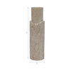 7" x 2" Raw Edge Travertine Taper Holder - Tan | Bougeoir de 7 po x 2 po en travertin à bord brut - tan