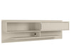 Manhattan Comfort Astor 70.86\" Modern Floating Entertainment Center with Media Shelves - Off White