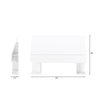 Nordika Full Panel Headboard - White | Tête de lit à panneaux Nordika pour lit double - blanche | D08HB4R3