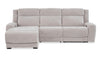 Shaquille O’Neal Home Legacy 3-Piece Left-Facing Power Reclining Sectional with Shaq-o-pedic Comfort - Grey  | Sofa sectionnel de gauche à inclinaison électrique Legacy de Shaquille O’Neal Home 3 pièces avec confort Shaq-o-pedic - gris