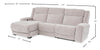Shaquille O’Neal Home Legacy 3-Piece Left-Facing Power Reclining Sectional with Shaq-o-pedic Comfort - Grey  | Sofa sectionnel de gauche à inclinaison électrique Legacy de Shaquille O’Neal Home 3 pièces avec confort Shaq-o-pedic - gris