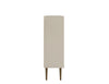 Manhattan Comfort Bogart Mid-Century Modern Accent Cabinet - Off-White & Natural|Armoire décorative Bogart de Manhattan Comfort de style moderne du milieu du 20e siècle - blanc cassé et naturelle