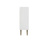 Manhattan Comfort Bogart Mid-Century Modern Accent Cabinet - White & Natural|Armoire décorative Bogart de Manhattan Comfort de style moderne du milieu du 20e siècle - blanche et naturelle