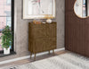 Manhattan Comfort Bogart Mid-Century Modern Accent Cabinet - Rustic Brown & Natural|Armoire décorative Bogart de Manhattan Comfort de style moderne du milieu du 20e siècle - brun rustique et naturelle