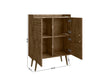 Manhattan Comfort Bogart Mid-Century Modern Accent Cabinet - Rustic Brown & Natural|Armoire décorative Bogart de Manhattan Comfort de style moderne du milieu du 20e siècle - brun rustique et naturelle