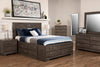 Yorkdale Grey Mirror - {Contemporary} style Mirror in Alabaster Oak {Engineered Wood}
