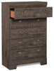 Yorkdale Bedroom Chest of Drawers, 5-Drawer, 31.1"W x 47.4"H, Made in Canada - Grey | Commode verticale Yorkdale de 31,1 po (L) x 47,4 po (H) à 5 tiroirs pour la chambre à coucher, fabriquée au Canada - grise