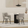 Tremont Modern Vegan Leather Metal Armchair in Stone Gray - Set of 2 | Fauteuil moderne Tremont en cuir vegetalien avec accoudoirs en metal, gris pierre - Lot de 2
