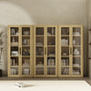 Rivington Modern 38" Bookcase Cabinet in Natural Oak - Set of 3 | Armoire bibliotheque moderne Rivington 38" en chene naturel - Ensemble de 3
