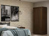Mulberry Contemporary Modern 2-Piece Wardrobe Closet in Chestnut Brown | Armoire penderie contemporaine moderne Mulberry 2 pieces en brun chataigne