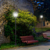 Outsunny 70" Solar Torch Lights Outdoor Garden Lighting 6 LED Water-resist Auto On/off 6 Hours (blac|Luminaire Exterieur Solaire Lampadaire Lanterne Classique LED 60 Lm Max. Dim. 26l X 26l X 177h Cm No