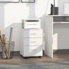 Vinsetto 3 Drawer File Cabinet With Lock And Keys For Home Office|Vinsetto Classeur A 3 Tiroirs Avec Serrure Et Cles Pour Bureau