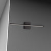 Dainolite Array LED Wall Sconce Horizontal 19w Matte Black White Acrylic Diffuser Lamp|Applique murale horizontale Array de Dainolite en acrylique blanc qui diffuse la lumière, avec fini noir mat et ampoule à DEL de 19 W