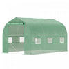Outsunny 6.6' X 11' X 7' Walk-in Greenhouse Outdoor Plant Tunnel, Green|Outsunny Serre Tunnel Pour Plantes D'exterieur 6,6' X 11' X 7', Vert