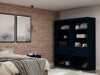 Mulberry Contemporary Modern 36" Wardrobe Closet in Midnight Blue - Set of 2 | Armoire contemporaine moderne Mulberry 36" en bleu minuit - Ensemble de 2