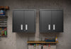 Fortress Modern 30" Floating Garage Cabinet in Charcoal Gray - Set of 2 Garage Storage | Armoire de garage flottante Fortress Modern 76 cm en gris charbon - Lot de 2