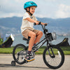 Costway 18" Kid's Bike With Training Wheels Adjustable Handlebar & Seat Handbrake Black