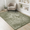Florence Green White Elegant Classic Rug, 5'3" x 7'4" Indoor Area Rug | Tapis Florence vert et blanc elegant et classique, 5'3" x 7'4"