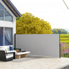 Outsunny 13' X 5' Retractable Side Awning, Garden Privacy Screen, Light Grey