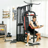 Soozier Multi Home Gym Equipment, Workout Station With 99lbs Weight Stack|Soozier Station De Gym Multi-exercices, Avec Pile De Poids De 99 Lb