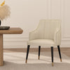 Eda Modern Wood Armchair in Cream Dining Chair | Fauteuil moderne Eda en bois avec accoudoirs, coloris creme