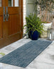 Nayah Contemporary 2'0" x 10'0" Runner Rug in Blue Indoor Area Rug | Tapis Contemporain Nayah 2'0" x 10'0" en Bleu