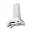 Forno Venezia 30 Inch Wall-Mounted Range Hood, White-FRHWM5503-30WHT | Hotte de cuisiniere murale Venezia de 30 po, blanc-FRHWM5503-30WHT