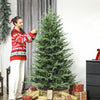 HOMCOM 6 ft Christmas Tree, Full Realistic Ponderosa Fir, Easy Assembly