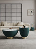 Anderson Modern 3-Piece Coffee Table & End Table Set in Green | Ensemble moderne Anderson de 3 tables : table basse et tables d’appoint en vert