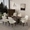 Beever Modern 6-Piece Dining Chair Set in Cream | Ensemble de 6 chaises de salle a manger Beever Modern en creme