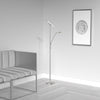 Dainolite Mother And Son LED Floor Lamp Satin Nickel Finish|Lampe à pied Mother and Son de Dainolite avec fini nickel satiné et ampoule à DEL