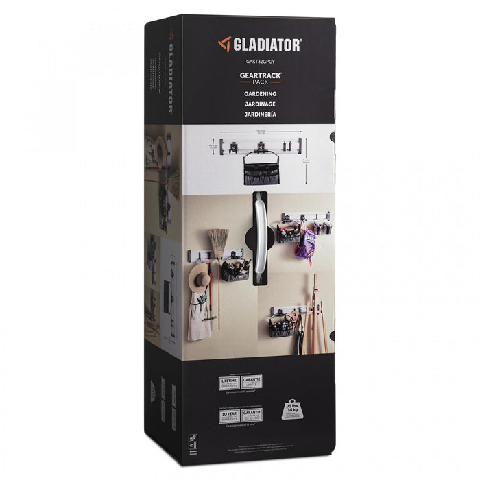 Gladiator Gardening Geartrack® Pack - Light Grey