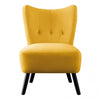 Ginny Accent Chair Yellow Velvet | Fauteuil D'appoint Ginny En Velours Jaune