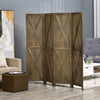 Homcom 5.6ft 4-panel Wooden Room Divider With Foldable Design|Homcom Separateur De Piece En Bois A 4 Panneaux De 5,6 Pi Pliable