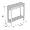31” Console Table With 1 Shelf - Dark Taupe | Console de 31 po avec 1 tablette - taupe foncé