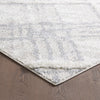 Lola Lattice Lines Cream Shag Area Rug - 6'7" x 9'6"|Carpette à poil long Lola crème à motif de treillis et de lignes - 6 pi 7 po x 9 pi 6 po