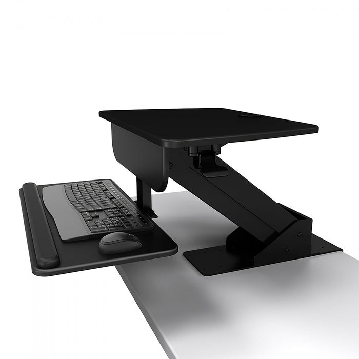 TygerClaw Sit-Stand Desktop Workstation Stand with Desk Clamp