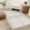 Zaris Cream Yellow Black Elegant Classic Rug, 7'10" x 10'6" Indoor Area Rug | Tapis Zaris creme, jaune et noir elegant classique, 7'10" x 10'6"