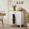 HOMCOM Sideboard Buffet Cabinet w/ Drawer and Shelf, Farmhouse Sideboard