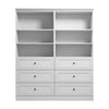 Bestar Versatile 72 W Closet Organizer with Drawers - White|Organisateur de garde-robe Versatile de Bestar de 72 po (L) avec tiroirs - blanc
