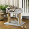 Pawhut Cat Tree, 16.5" Small Cat Tower Condo For Indoor Cats With Jute Scratching Posts, Top Perch, Dangling Balls, Cat Activity Centre, Grey