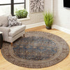 Gianna Traditional 5'0" x 5'0" Area Rug in Blue Indoor Area Rug | Tapis Traditionnel Gianna 5'0" x 5'0" en Bleu