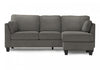 Upholstered Sofa Chaise Lounger, Grey Fabric Sofa | Canape Chaise Longue Rembourre, Tissu Gris