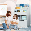 Homcom Kids Bookcase Multi-shelf Rack Organizer With Storage Drawer For Books For Reading Nook, Clas|Homcom Bibliotheque Pour Enfants Avec Tiroir De Rangement Pour Les Livres Dans La Chambre Ou La Sall